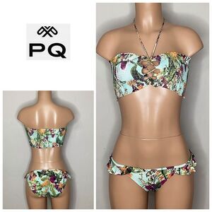 New. PQ floral bikini set. Size small. Retails $148